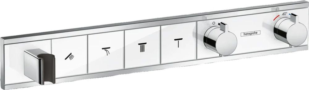 Змішувач прихованого монтажу Hansgrohe RainSelect білий матовий 15357400