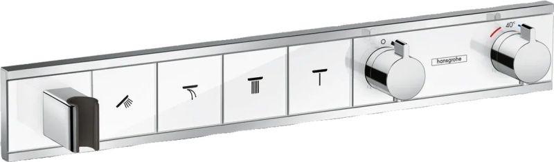 Змішувач прихованого монтажу Hansgrohe RainSelect білий матовий 15357400