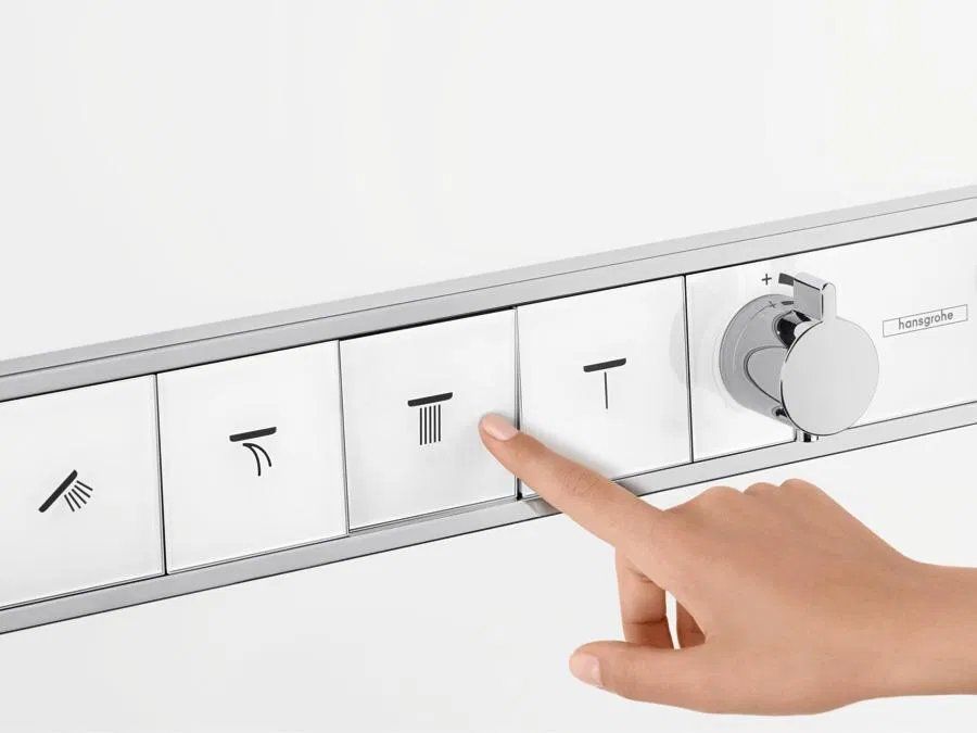 Змішувач прихованого монтажу Hansgrohe RainSelect білий матовий 15357400