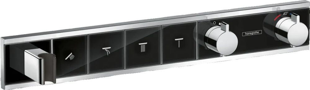 Змішувач прихованого монтажу Hansgrohe RainSelect чорний/хром 15357600