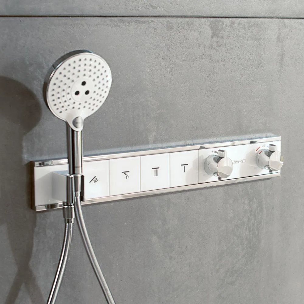 Змішувач прихованого монтажу Hansgrohe RainSelect чорний/хром 15357600
