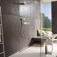 Змішувач прихованого монтажу Hansgrohe RainSelect чорний/хром 15357600