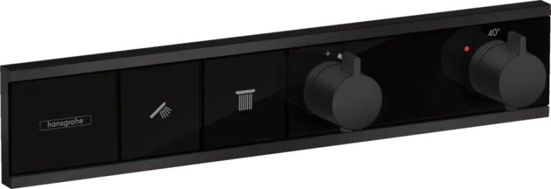 Змішувач прихованого монтажу Hansgrohe RainSelect чорний матовий 15380670