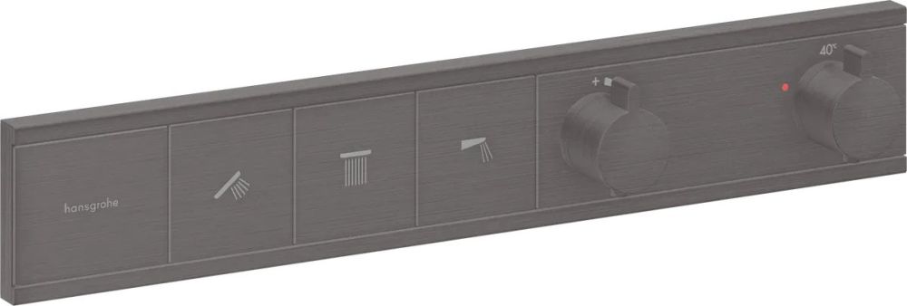 Змішувач прихованого монтажу Hansgrohe RainSelect чорний матовий хром 15381340