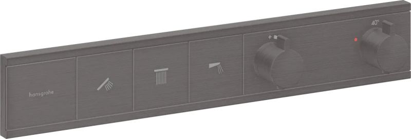 Змішувач прихованого монтажу Hansgrohe RainSelect чорний матовий хром 15381340