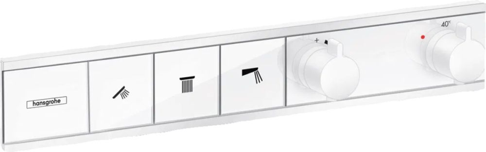 Змішувач прихованого монтажу Hansgrohe RainSelect білий матовий 15381700
