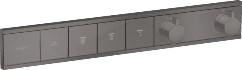 Змішувач прихованого монтажу Hansgrohe RainSelect чорний матовий хром 15382340