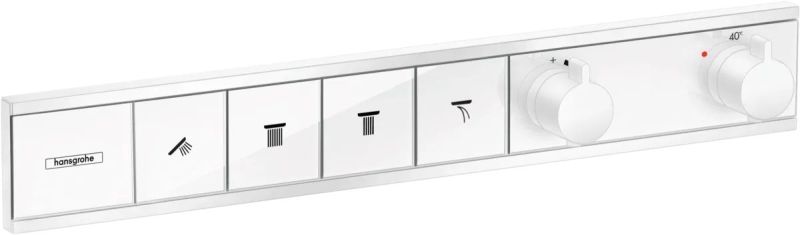 Змішувач прихованого монтажу Hansgrohe RainSelect білий матовий 15382700