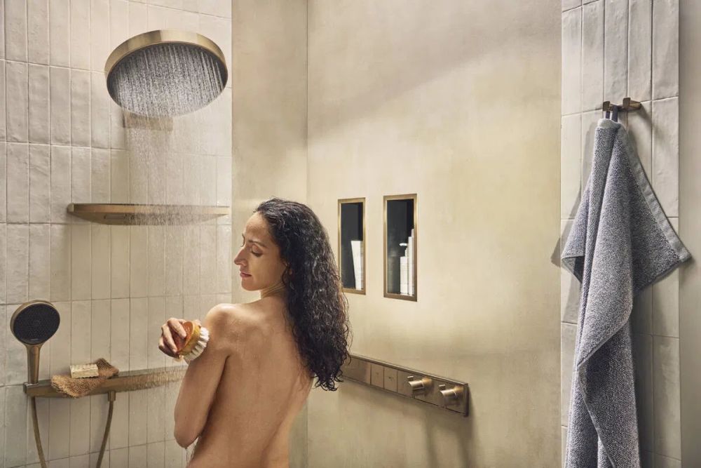 Змішувач прихованого монтажу Hansgrohe RainSelect бронза 15384140