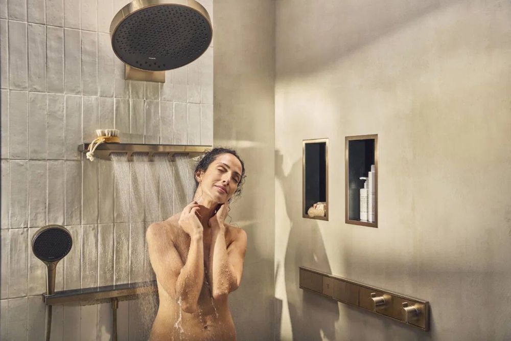 Змішувач прихованого монтажу Hansgrohe RainSelect бронза 15384140