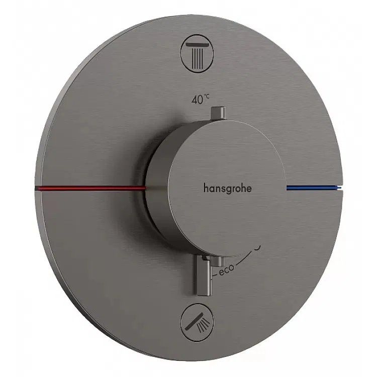 Змішувач прихованого монтажу Hansgrohe ShowerSelect Comfort S чорний матовий хром 15554340