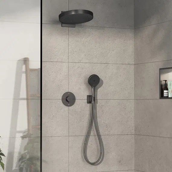 Змішувач прихованого монтажу Hansgrohe ShowerSelect Comfort S чорний матовий хром 15554340