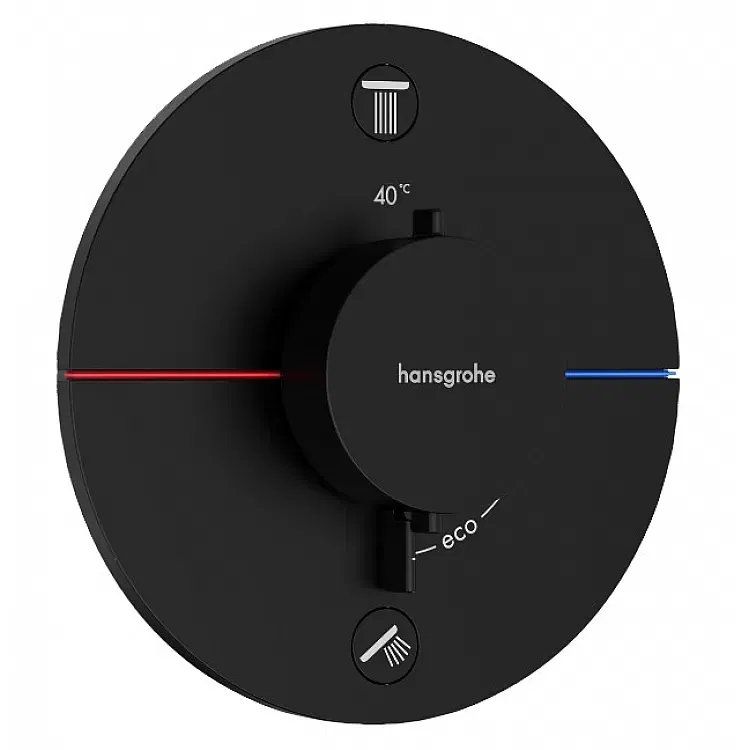 Змішувач прихованого монтажу Hansgrohe ShowerSelect Comfort S чорний матовий 15554670