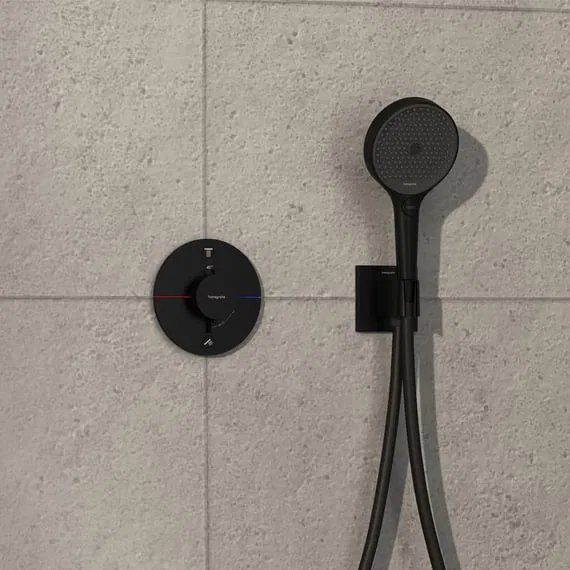 Змішувач прихованого монтажу Hansgrohe ShowerSelect Comfort S чорний матовий 15554670
