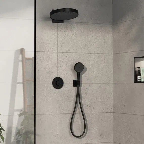 Змішувач прихованого монтажу Hansgrohe ShowerSelect Comfort S чорний матовий 15554670