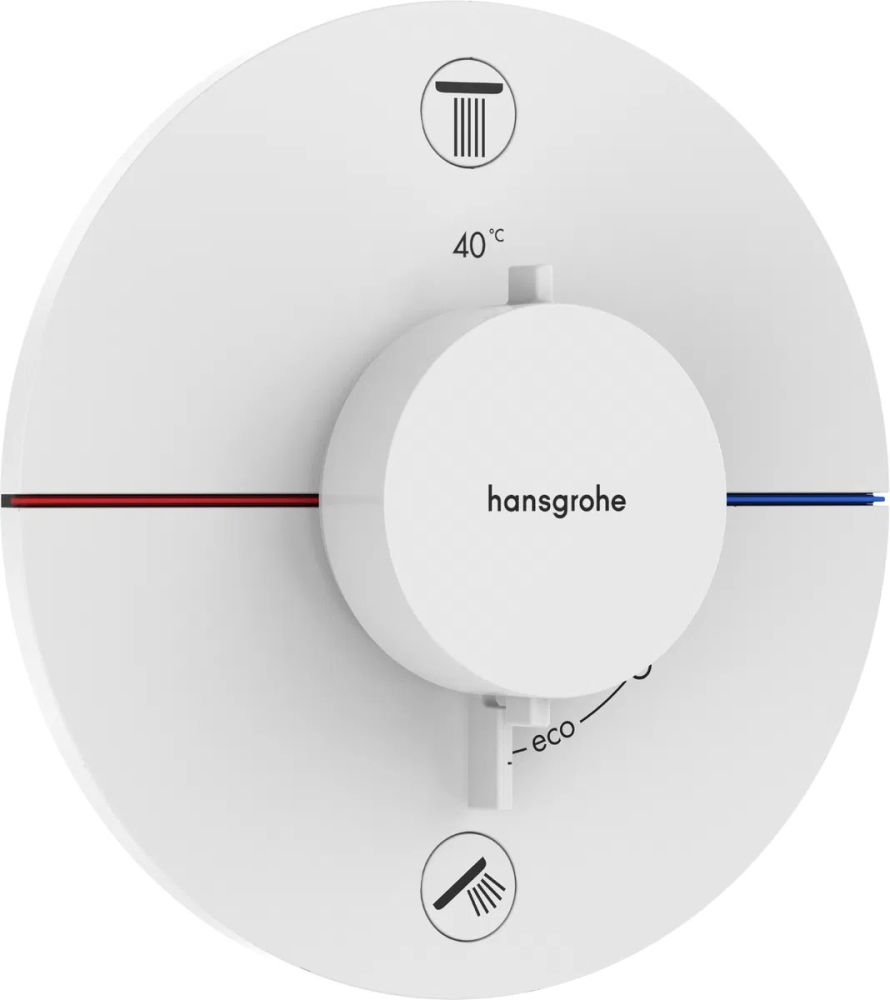 Змішувач прихованого монтажу Hansgrohe ShowerSelect Comfort S білий матовий 15554700
