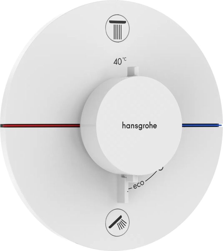 Змішувач прихованого монтажу Hansgrohe ShowerSelect Comfort S білий матовий 15554700