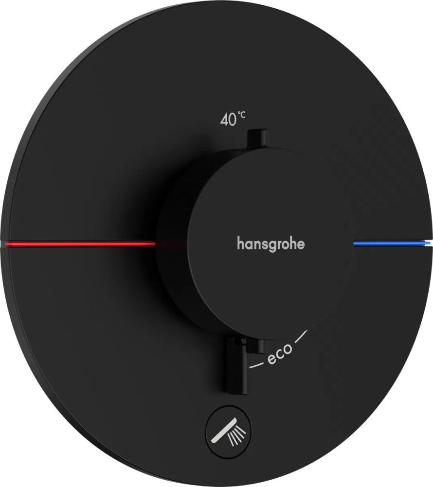 Змішувач прихованого монтажу Hansgrohe ShowerSelect Comfort S чорний матовий 15562670