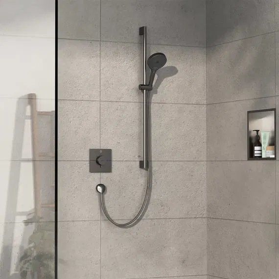 Змішувач прихованого монтажу Hansgrohe ShowerSelect Comfort E чорний матовий хром 15571340
