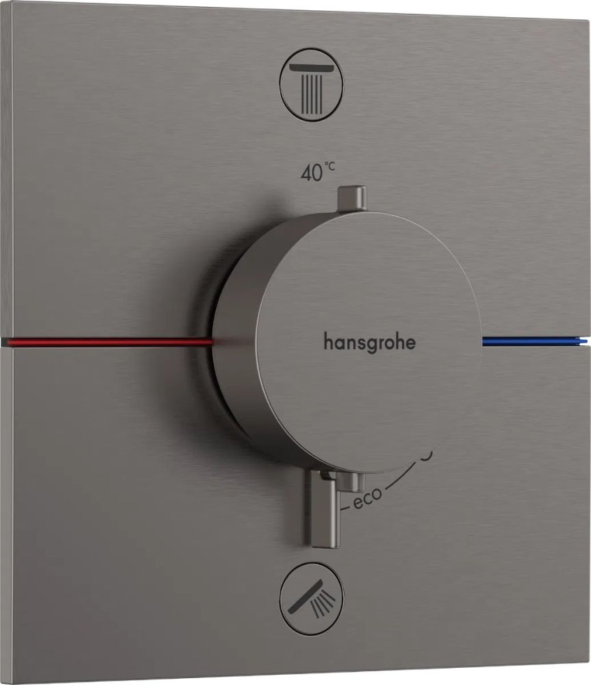 Змішувач прихованого монтажу Hansgrohe ShowerSelect Comfort E чорний матовий хром 15572340