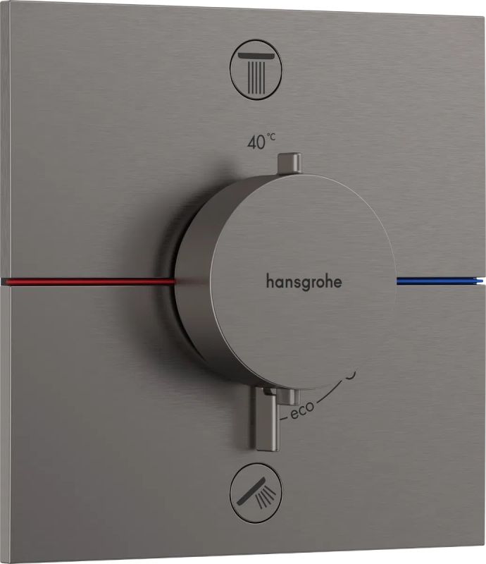 Змішувач прихованого монтажу Hansgrohe ShowerSelect Comfort E чорний матовий хром 15572340