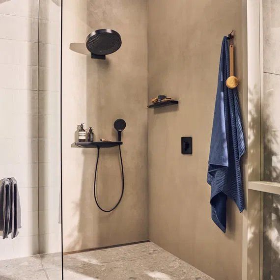 Змішувач прихованого монтажу Hansgrohe ShowerSelect Comfort E чорний матовий хром 15572340