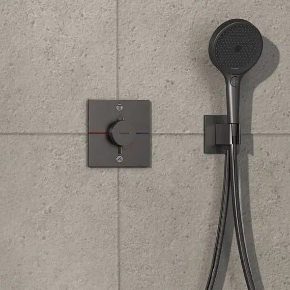 Змішувач прихованого монтажу Hansgrohe ShowerSelect Comfort E чорний матовий хром 15572340