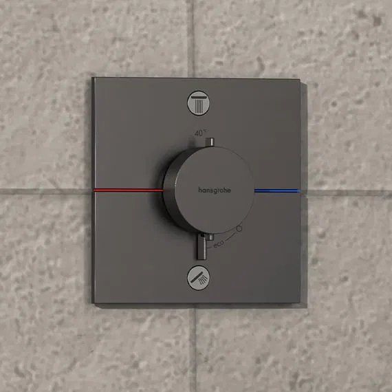 Змішувач прихованого монтажу Hansgrohe ShowerSelect Comfort E чорний матовий хром 15572340