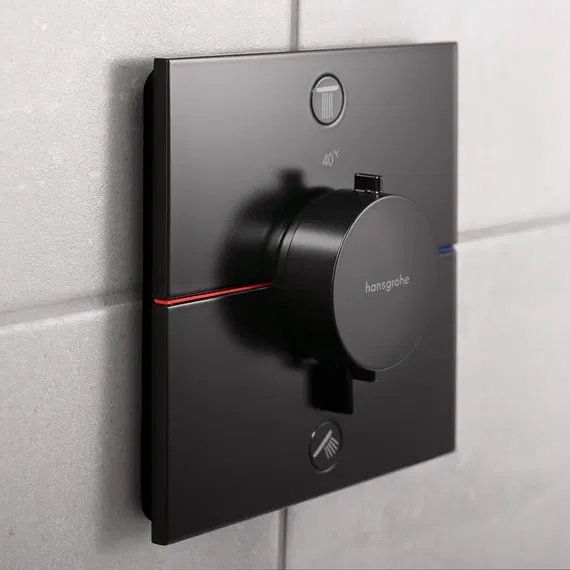 Змішувач прихованого монтажу Hansgrohe ShowerSelect Comfort E чорний матовий 15572670