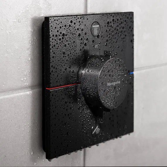 Змішувач прихованого монтажу Hansgrohe ShowerSelect Comfort E чорний матовий 15572670