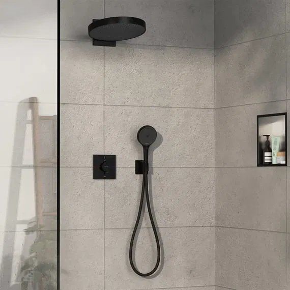 Змішувач прихованого монтажу Hansgrohe ShowerSelect Comfort E чорний матовий 15572670
