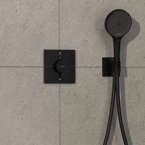 Змішувач прихованого монтажу Hansgrohe ShowerSelect Comfort E чорний матовий 15572670