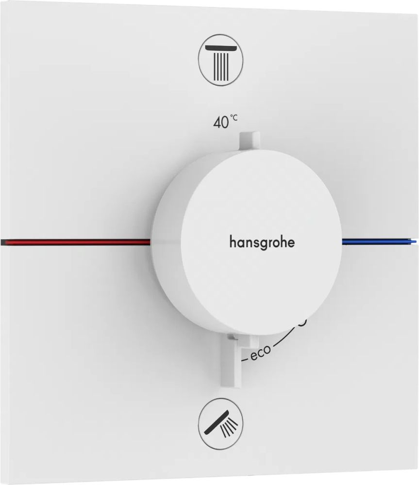 Змішувач прихованого монтажу Hansgrohe ShowerSelect Comfort E білий матовий 15572700