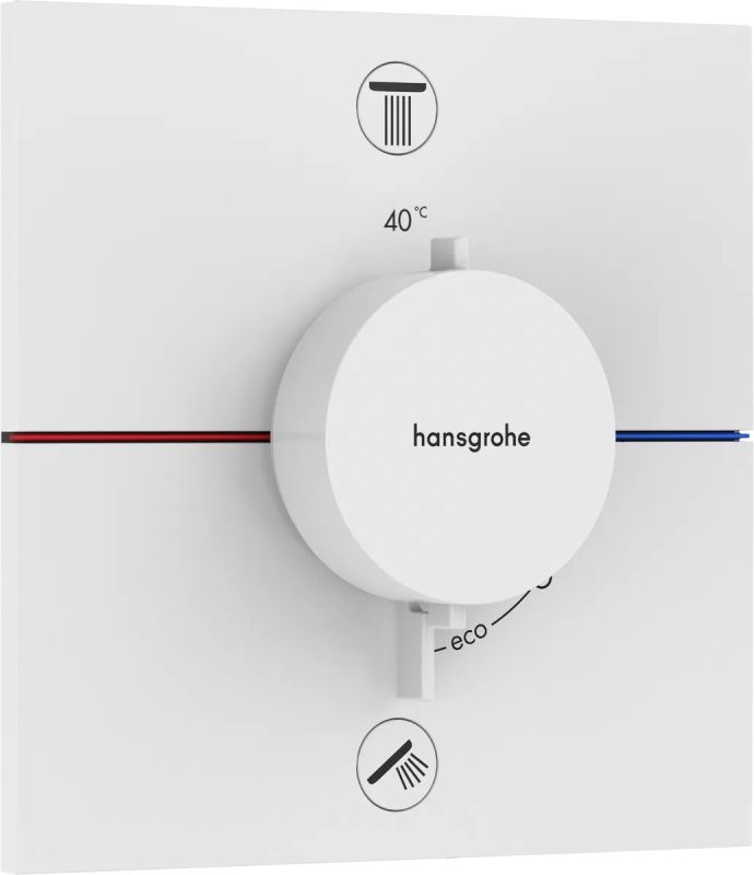 Змішувач прихованого монтажу Hansgrohe ShowerSelect Comfort E білий матовий 15572700
