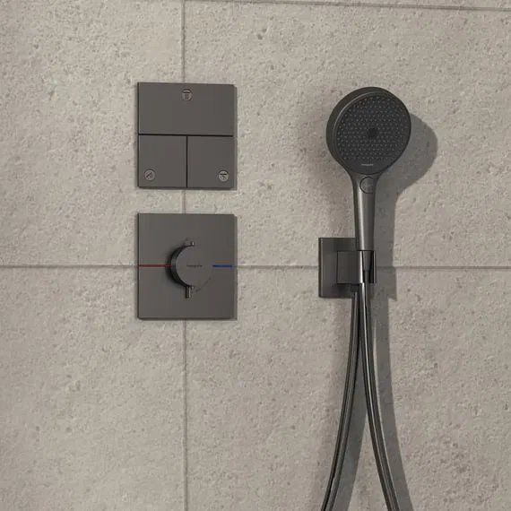 Змішувач прихованого монтажу Hansgrohe ShowerSelect Comfort E чорний матовий хром 15574340
