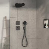 Змішувач прихованого монтажу Hansgrohe ShowerSelect Comfort E чорний матовий хром 15575340