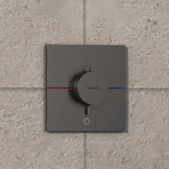 Змішувач прихованого монтажу Hansgrohe ShowerSelect Comfort E чорний матовий хром 15575340