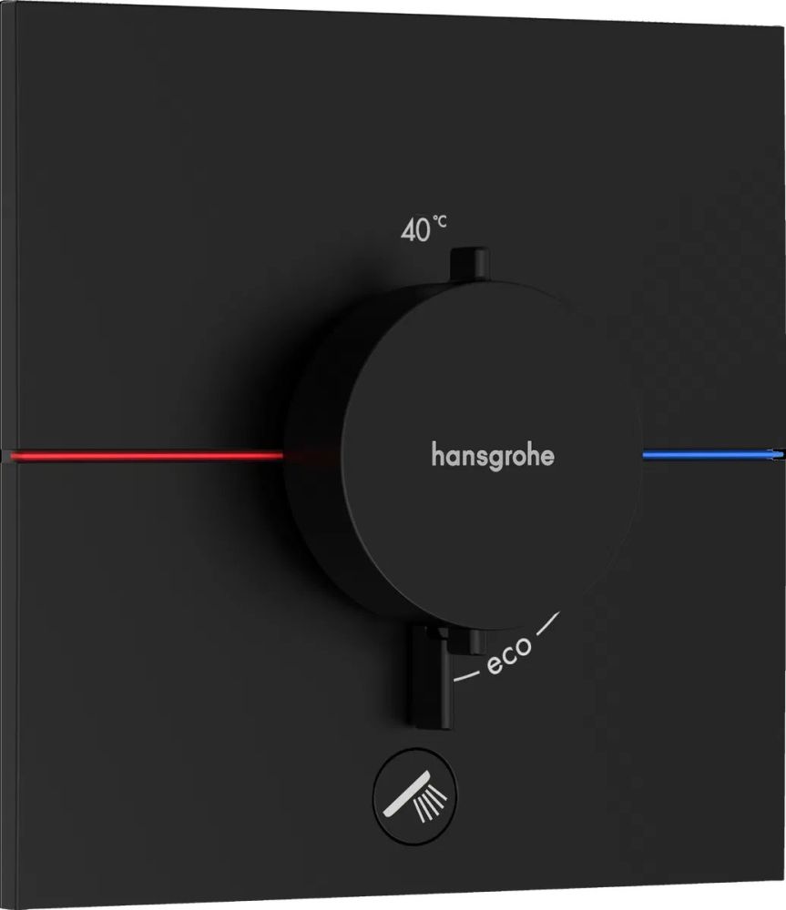 Змішувач прихованого монтажу Hansgrohe ShowerSelect Comfort E чорний матовий 15575670
