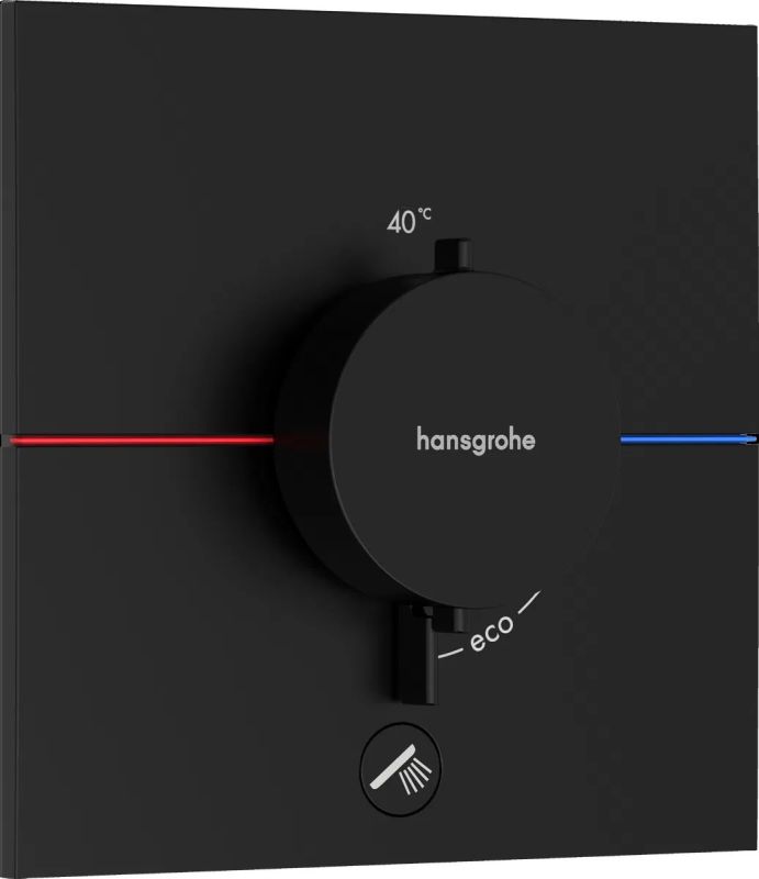 Змішувач прихованого монтажу Hansgrohe ShowerSelect Comfort E чорний матовий 15575670