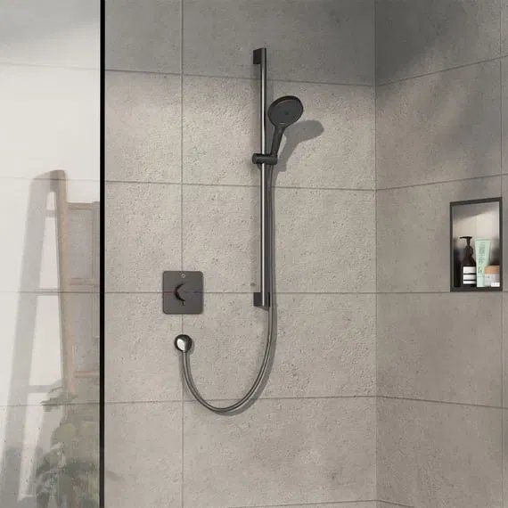 Змішувач прихованого монтажу Hansgrohe ShowerSelect Comfort Q чорний матовий хром 15581340