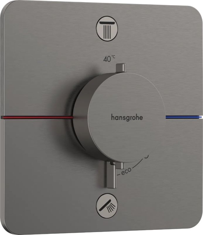 Змішувач прихованого монтажу Hansgrohe ShowerSelect Comfort Q чорний матовий хром 15583340