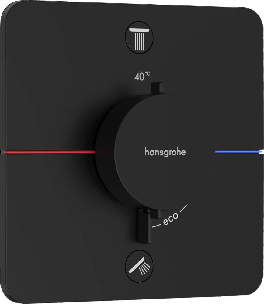 Змішувач прихованого монтажу Hansgrohe ShowerSelect Comfort Q чорний матовий 15583670