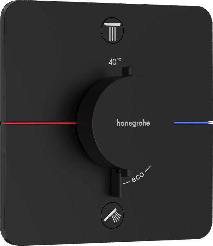 Змішувач прихованого монтажу Hansgrohe ShowerSelect Comfort Q чорний матовий 15583670