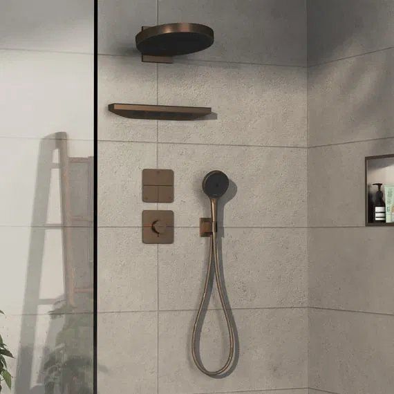 Змішувач прихованого монтажу Hansgrohe ShowerSelect Comfort Q бронза 15588140