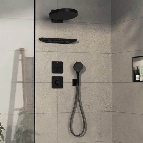 Змішувач прихованого монтажу Hansgrohe ShowerSelect Comfort Q чорний матовий 15588670