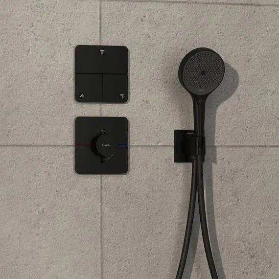 Змішувач прихованого монтажу Hansgrohe ShowerSelect Comfort Q чорний матовий 15588670