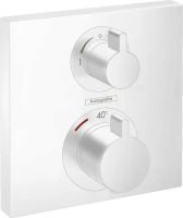Змішувач прихованого монтажу Hansgrohe Ecostat білий матовий 15714700