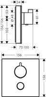 Змішувач прихованого монтажу Hansgrohe ShowerSelect білий матовий 15735400