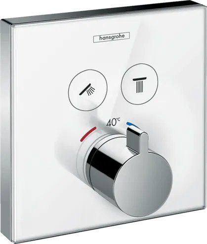 Змішувач прихованого монтажу Hansgrohe ShowerSelect білий матовий 15738400