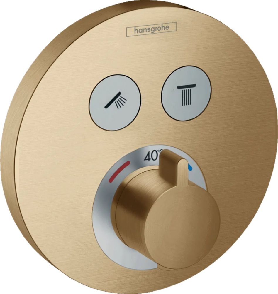 Змішувач прихованого монтажу Hansgrohe ShowerSelect S бронза 15743140